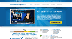 Desktop Screenshot of ipowercreditservices.com